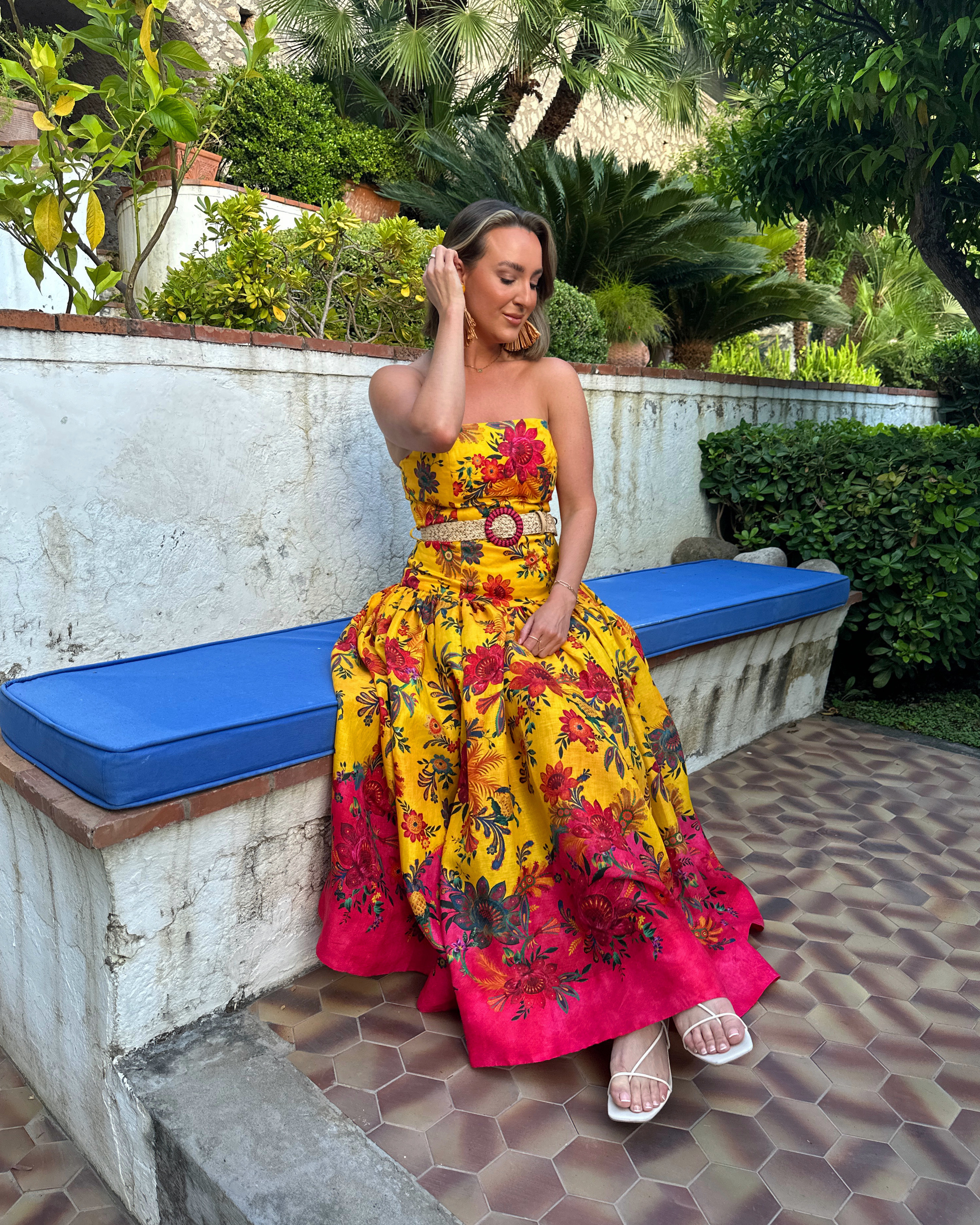 ワンピース CARAMEL / GINGER DRESS vintage floral ワンピース Caramel GINGER DRESS VINTAGE FLORAL CARAMEL