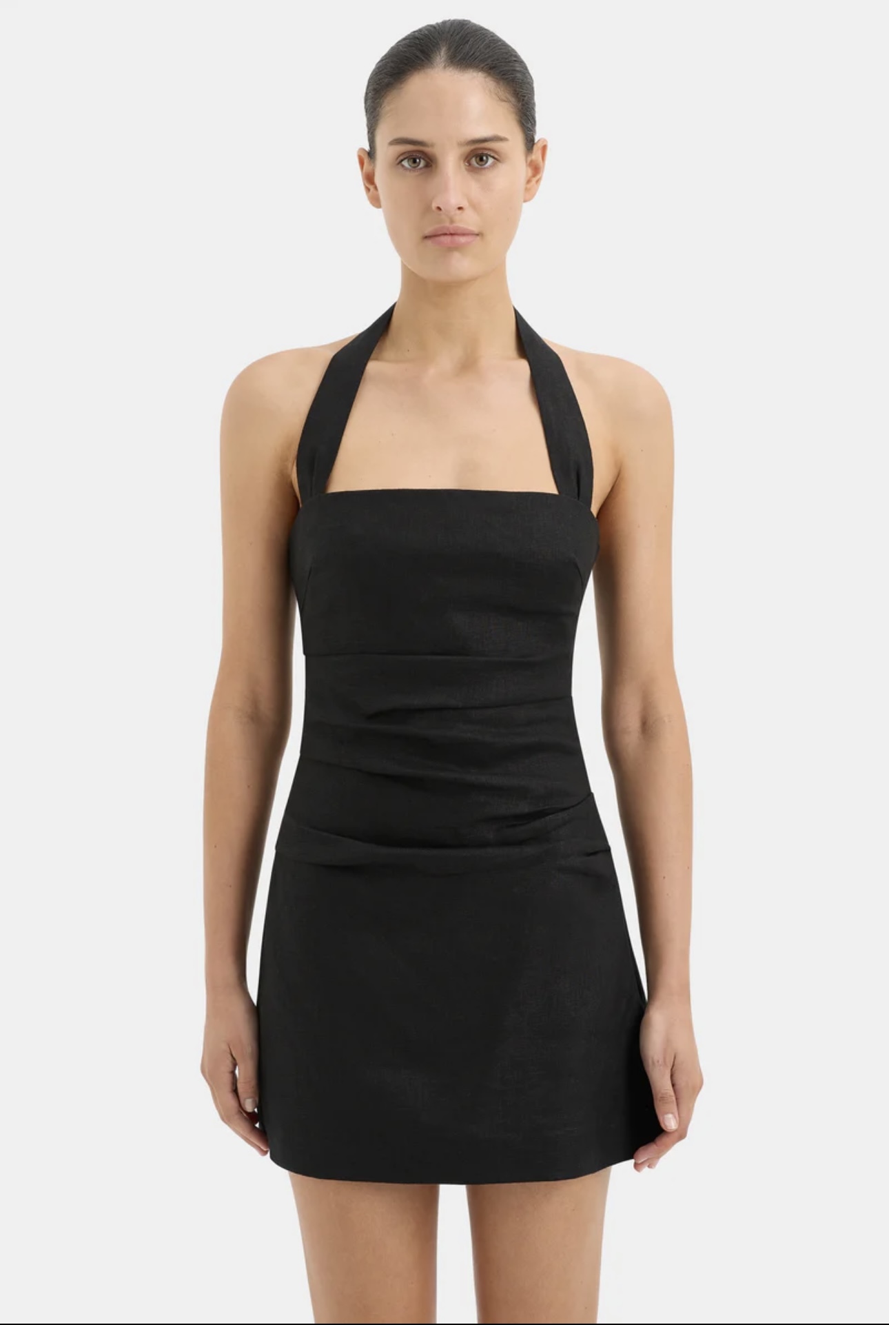 SIR Noemi Halter Mini Dress Black Size 0, 1 & 2