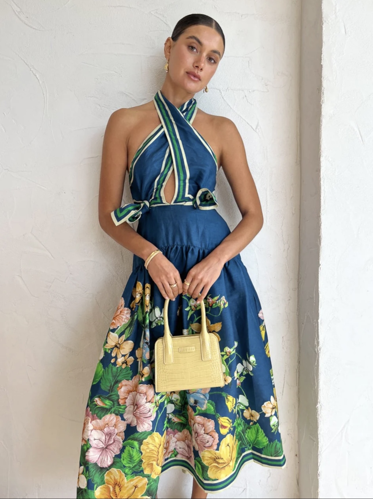 bandage halter dress Jungle Boogie Silk Halter Dress
