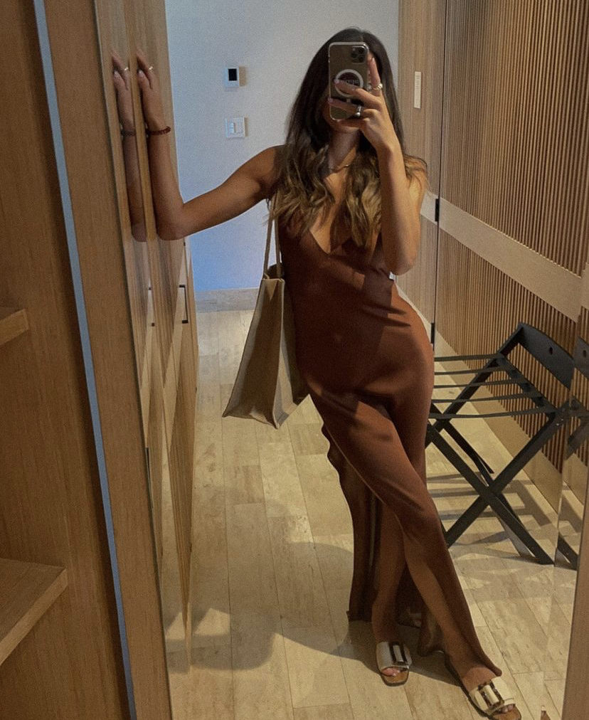 rat and boa brown dress RAT & BOA