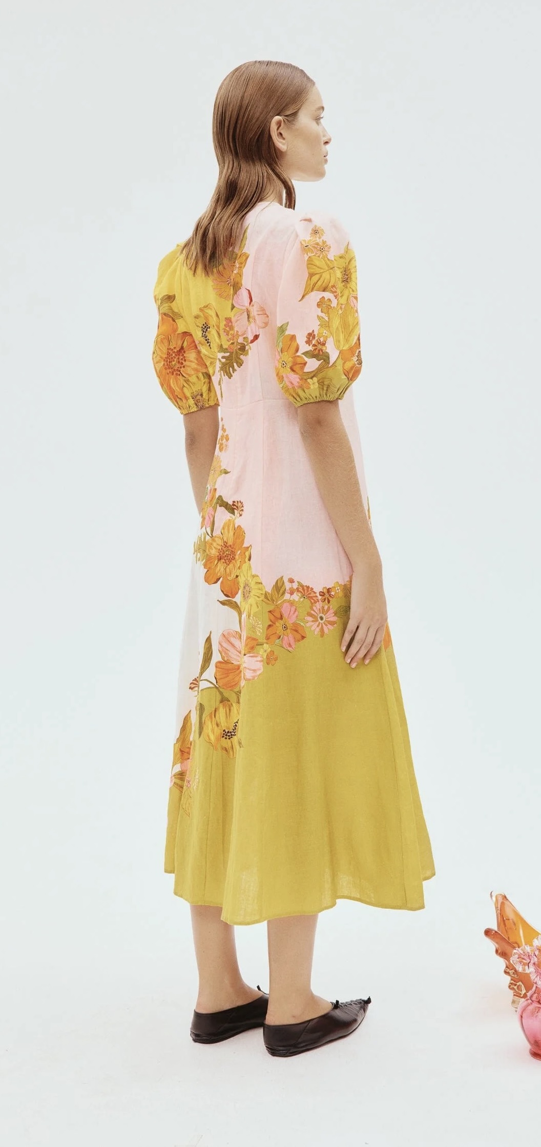 knee length dresses for ladies Alemais Silas Midi Dress Print  Lizzie Lend
