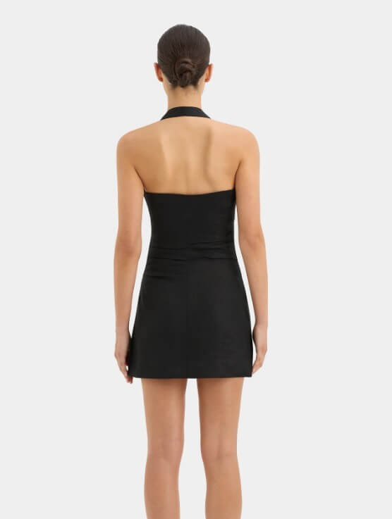 SIR Noemi Halter Mini Dress Black Size 1