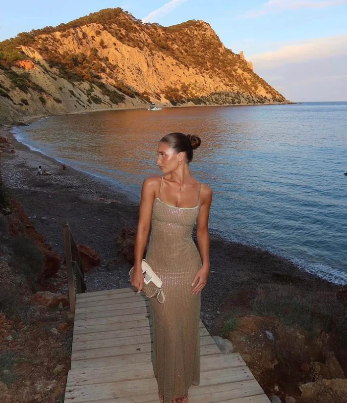 cafe au lait beaded maxi dress Clothing : Maxi Dresses : 'Alondra' Cafe Au Lait Beaded Maxi Dress Limited  Edition