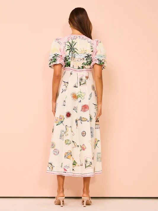 alemais sunset midi dress Sunset Midi Dress (Multi)