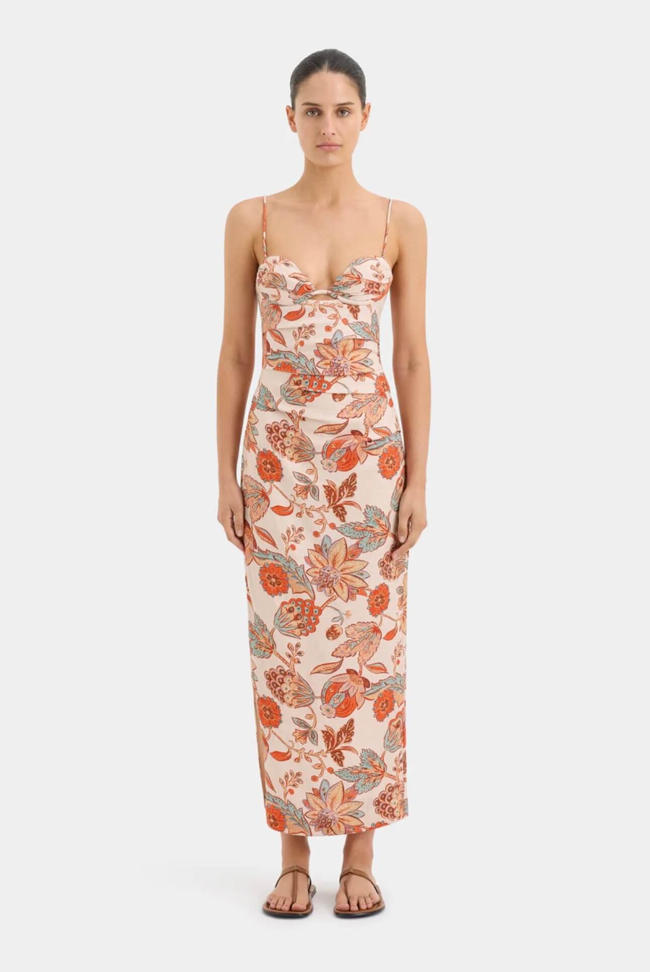 SIR Noemi Halter Midi Dress Size 1