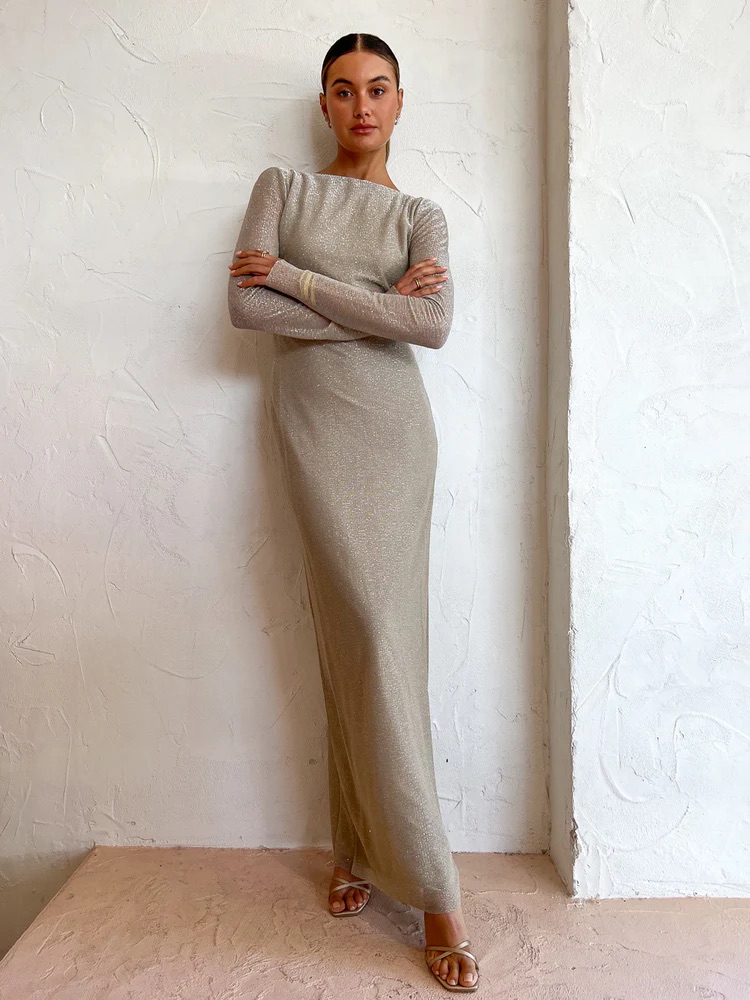 【関税込み】CAMILLA AND MARC ゴールド Ibiza ボディスーツ Camilla And Marc Ibiza Maxi Dress Gold Size 8