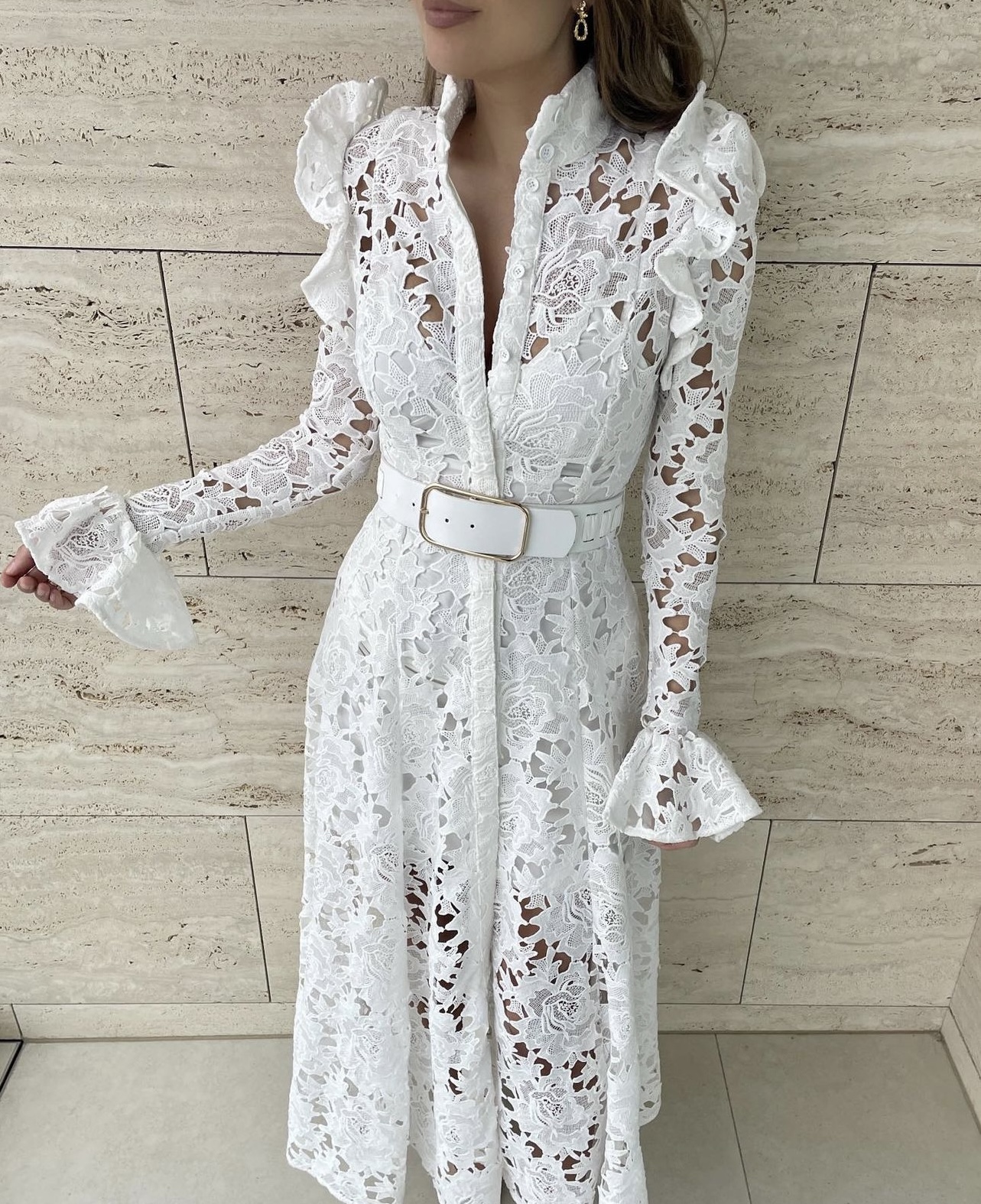 chinese dress ladies Leo Lin Aliyah Lace Butterfly Dress, Black – Plus One Dress Hire main image 0