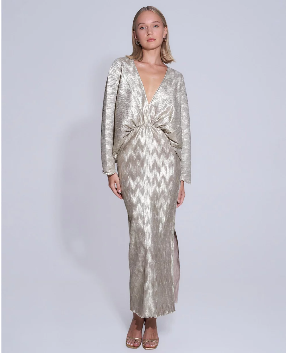 slim fit dress slacks Lidee Gala Gown in Marigold  Coco & Lola