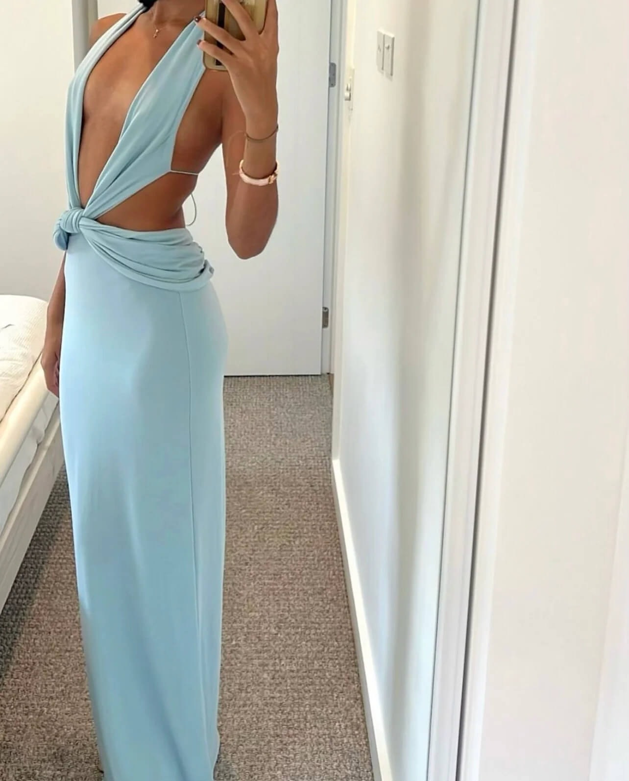 Deconduarte Elin Maxi Dress Sky Blue Size S