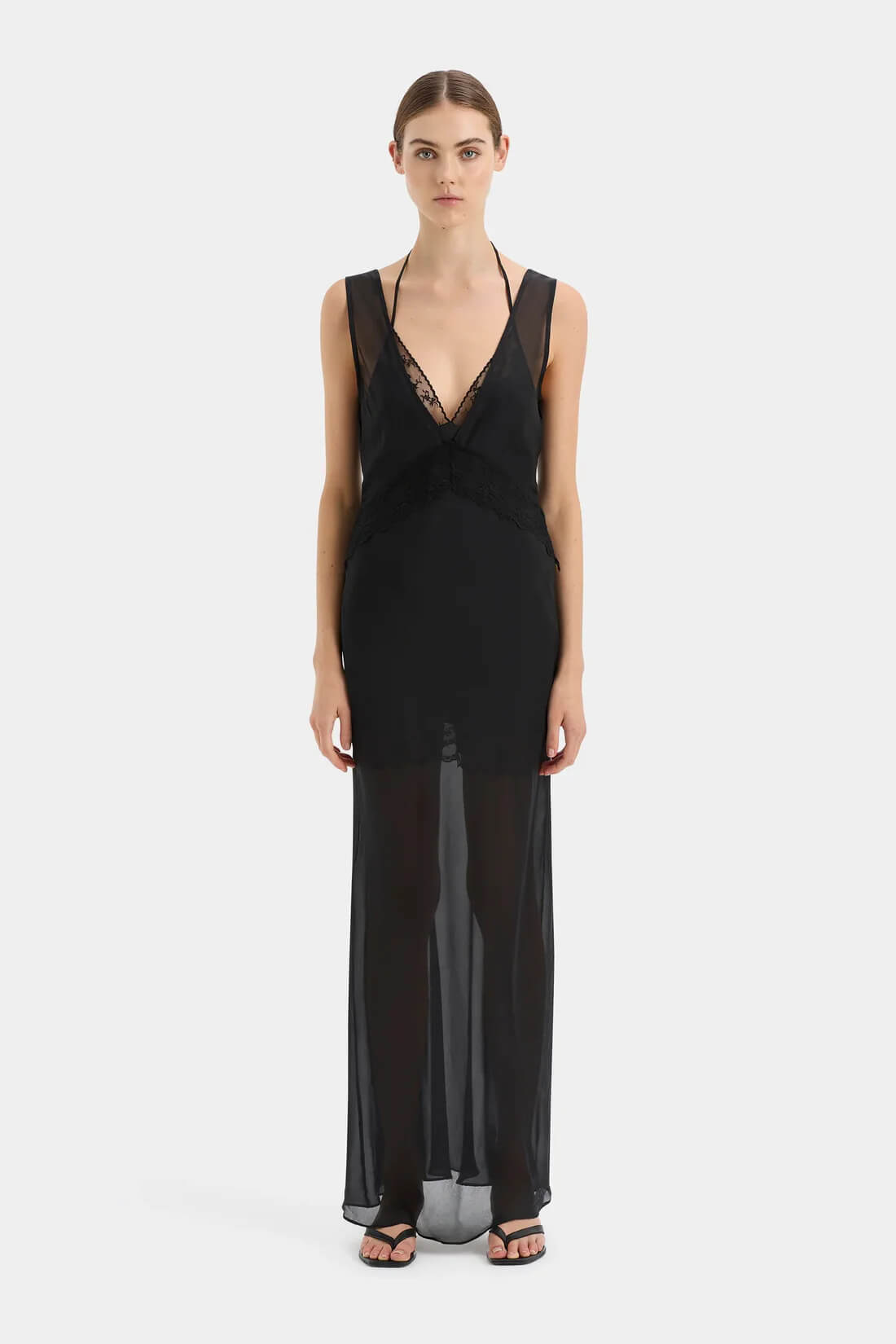 SIR Avelino Lace Layered Dress Black Size 0