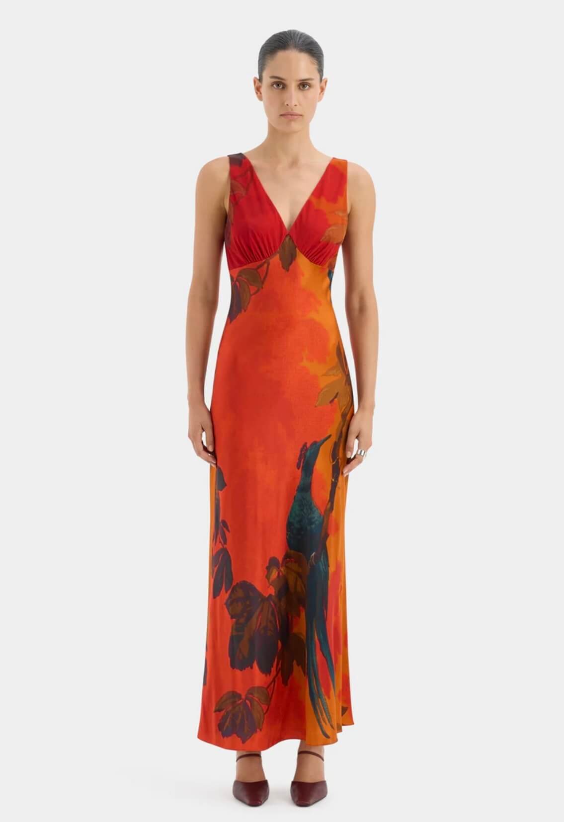 open lace back dress Sir The Label Serene Mini Dress in Sequoia Floral – The Closet Collective  Hire