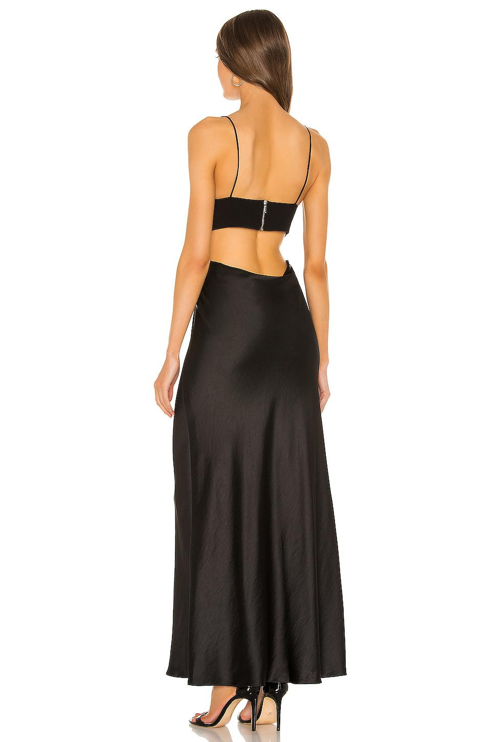 Bec & Bridge Seraphine Plunge Maxi Dress Black Size 8