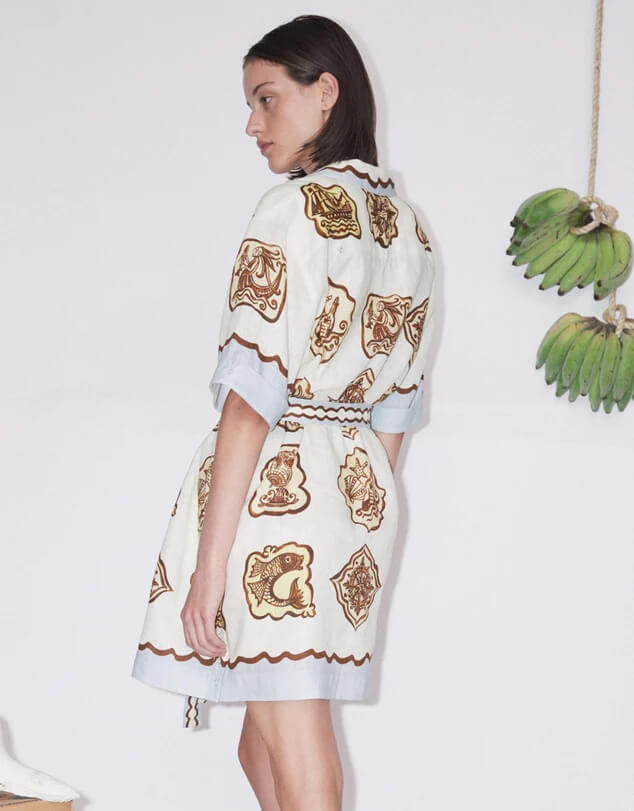alemais relic mini dress ALMAIS Relic Mini Dress in White