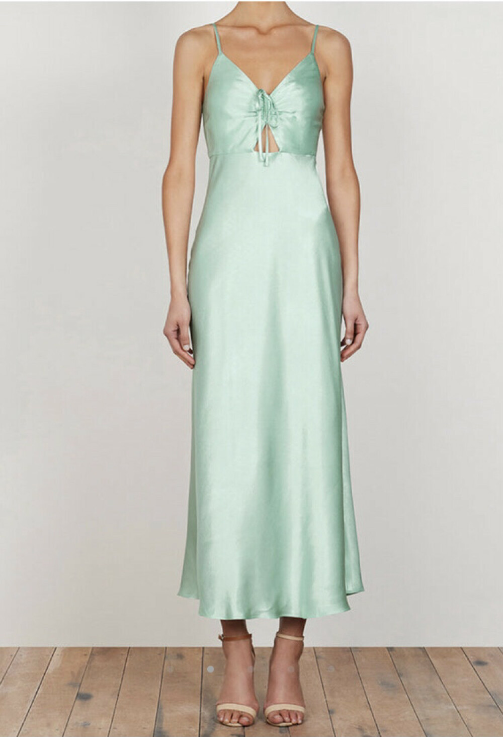 knee length dresses for ladies Shona Joy - Gigi Square Neck Panelled Midi Dress main image 1