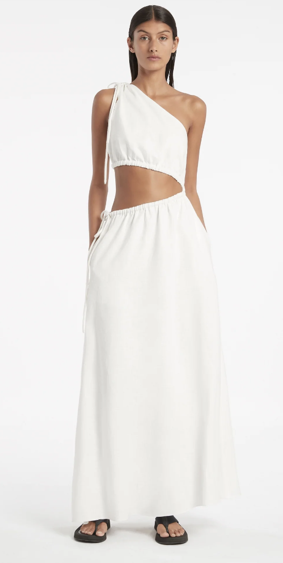 SIR Blanche Cut Out Dress White Size 0