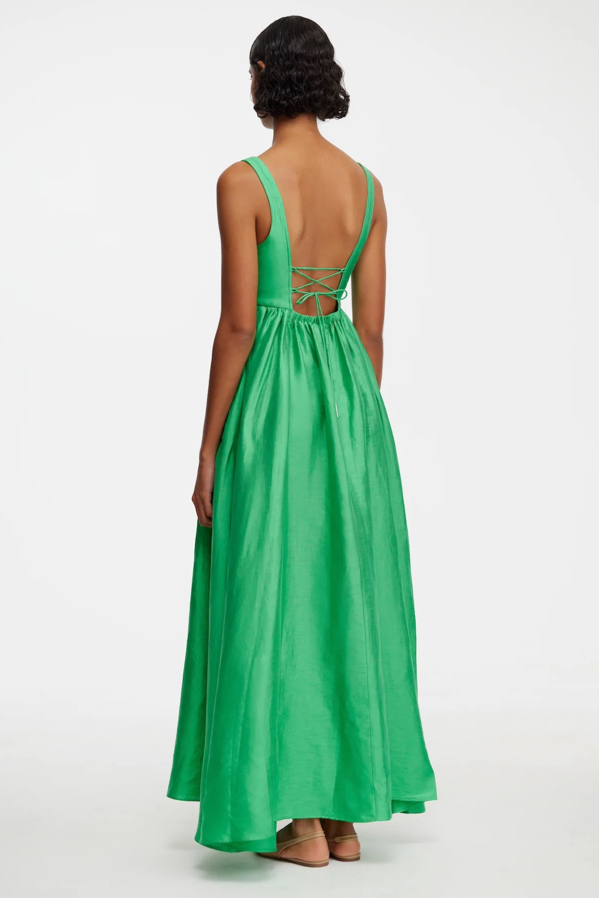 chinese dress ladies Acler Women's Hansley Midi Dress  Saint Bernard