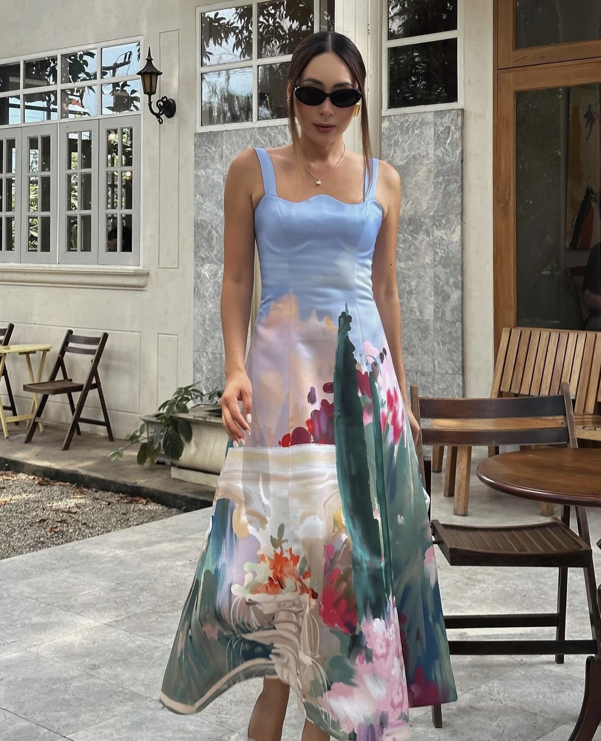 Leo Lin Odette Dress Jardin Print Size 8