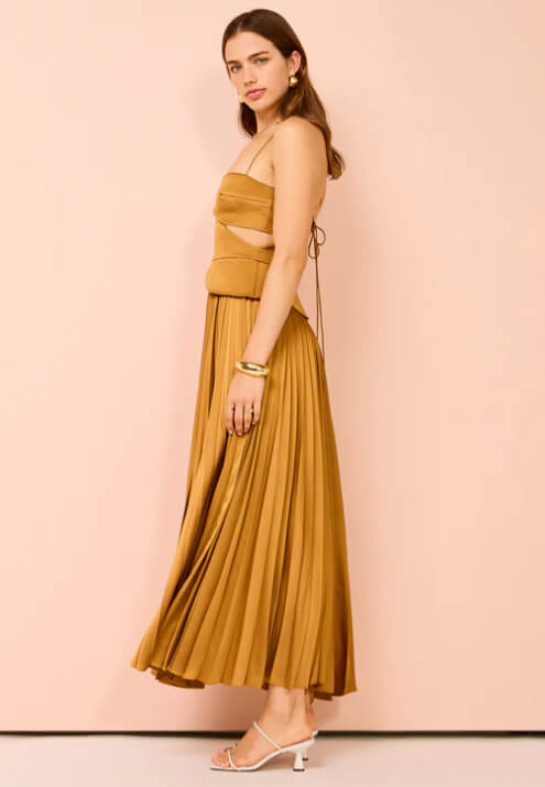 Acler Atholton Midi Dress Savannah Size 8