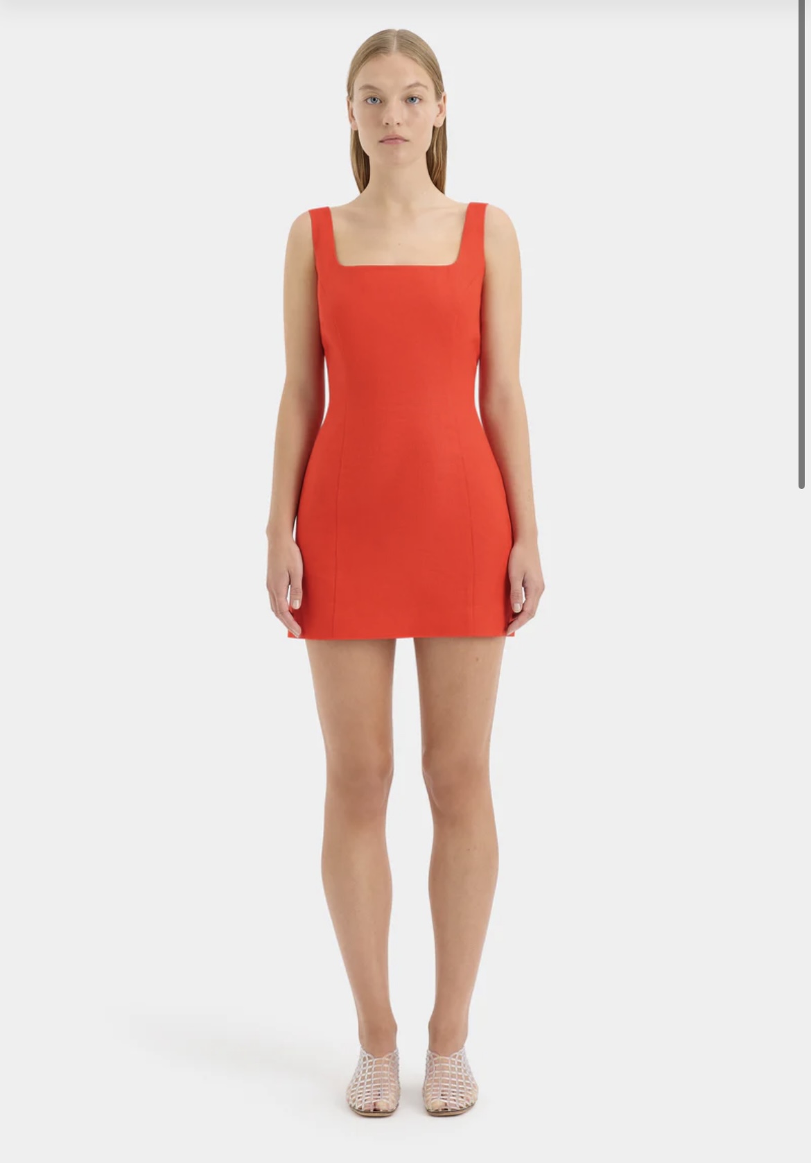 SIR Iris Tie Mini Dress Scarlet Size 2