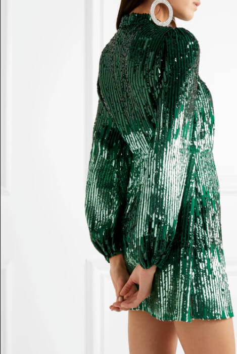 rixo samantha sequined crepe mini dress RIXO Samantha Sequin Mini Dress