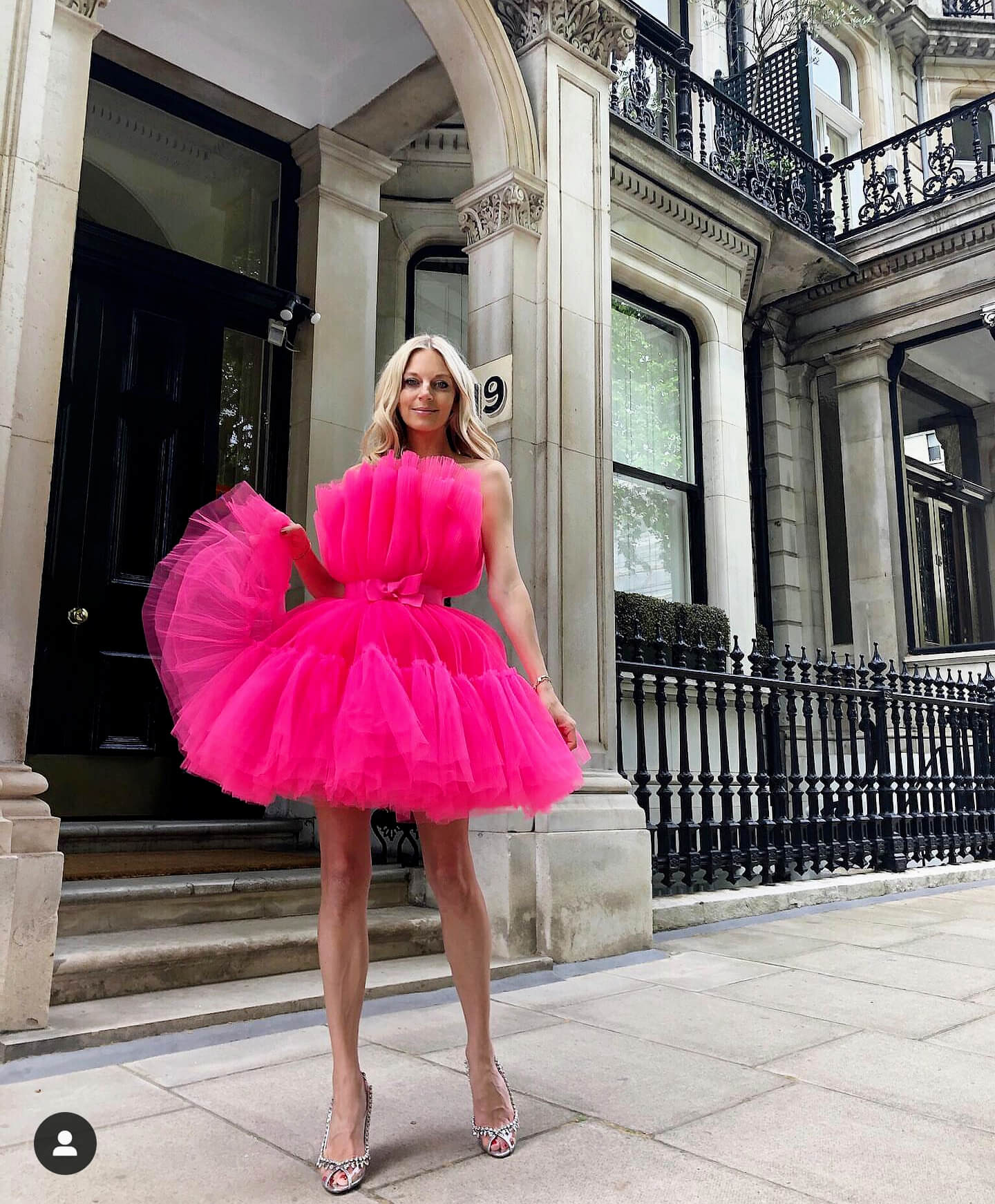 Giambattista Valli Giambattista Valli Flared Tulle Dress Pink Size 10