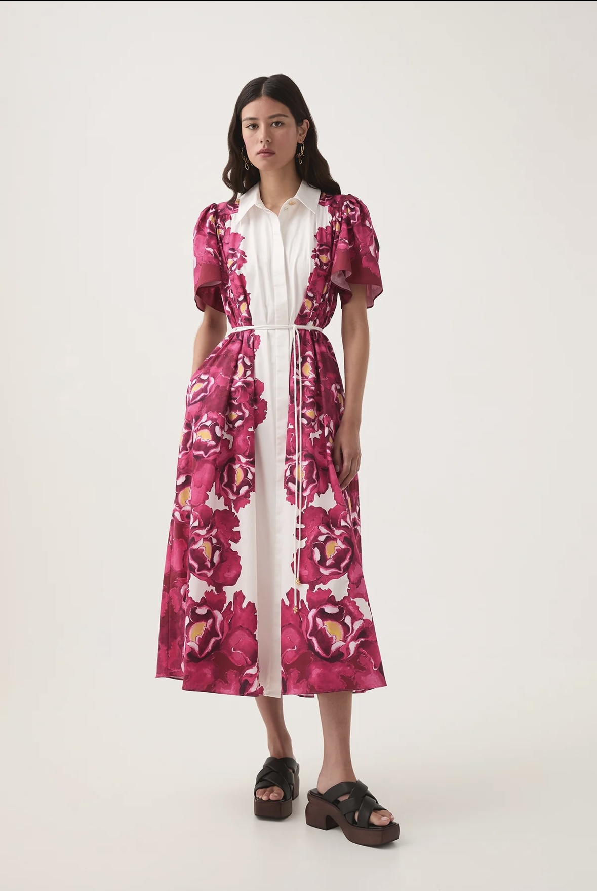 aje fernanda midi dress Multicolor Fernanda Midi Dress